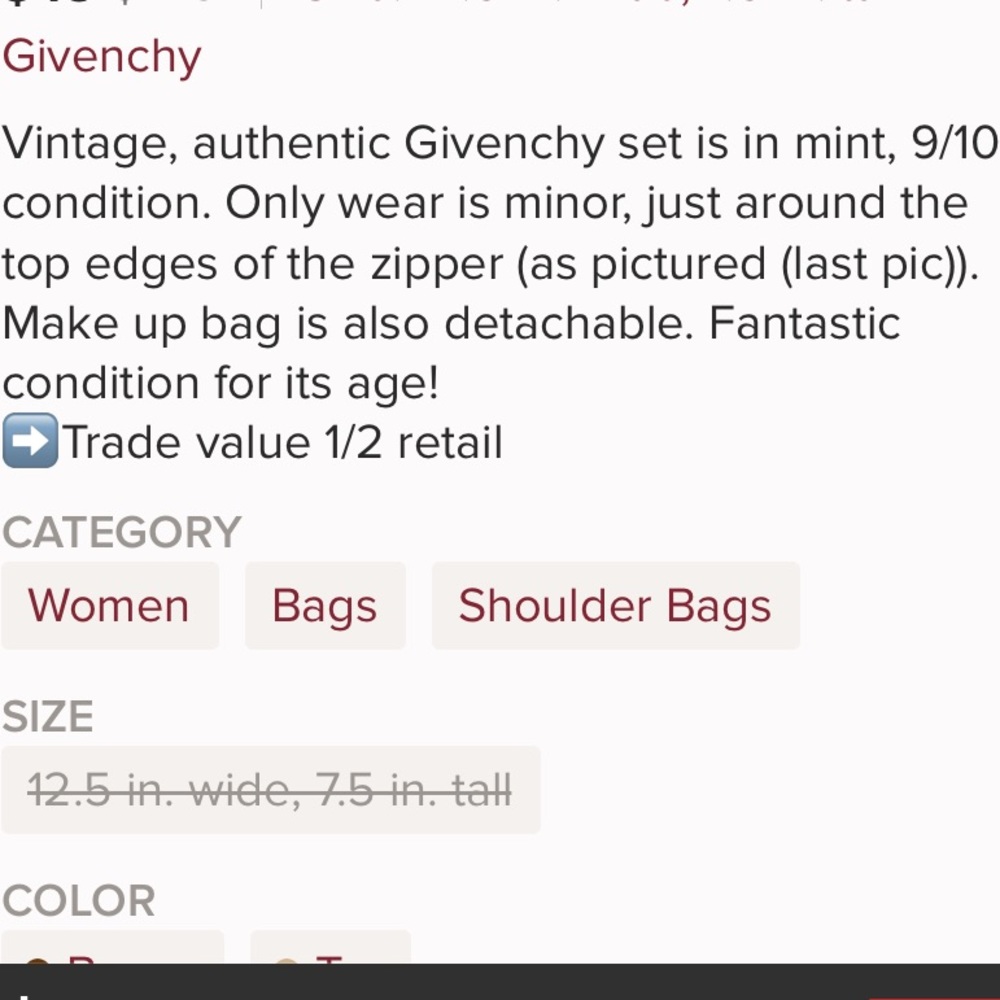 ❤️GIFTED❤️Stunning Vintage Givenchy bag - Picture 9 of 9
